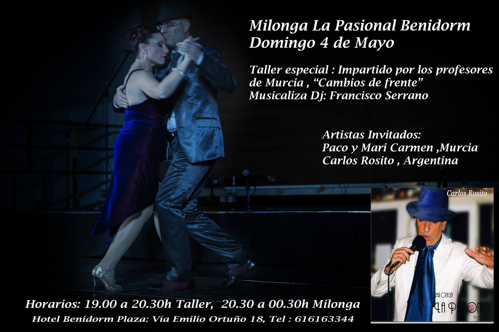 Milonga La Pasional , Taller especial 19.00h y Milonga 20.30h