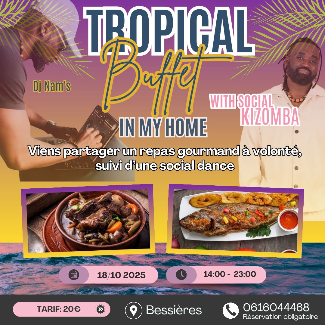 Tropical buffet & social kizomba danse