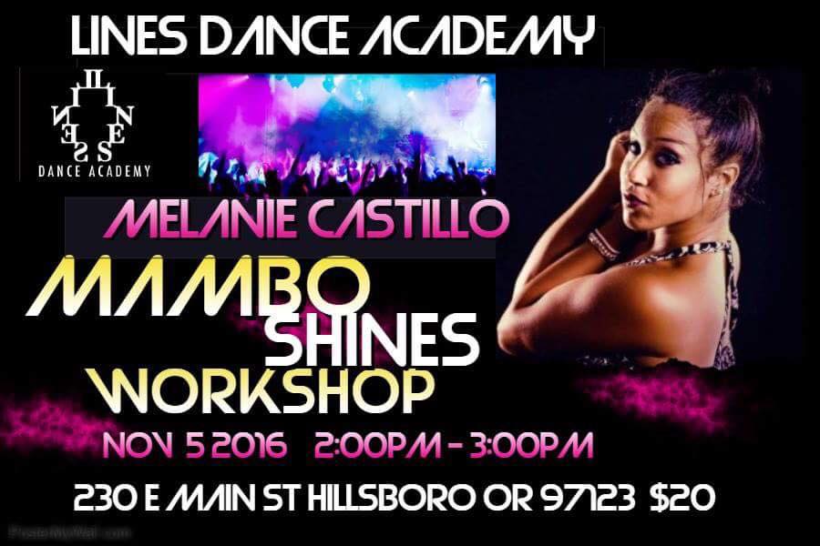 Melanie Castillo "Mambo Shines": Lines Dance Academy