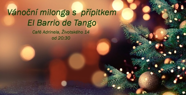Vánoční milonga s Novoročním přípitkem
