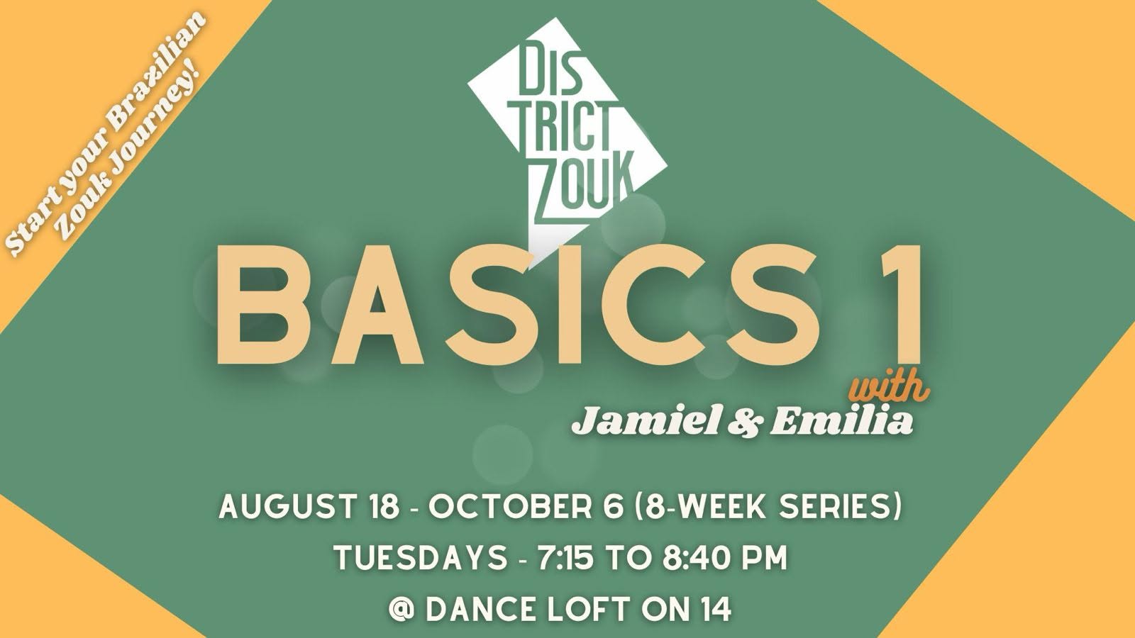 Basics 1: 8-week Brazilian Zouk Series