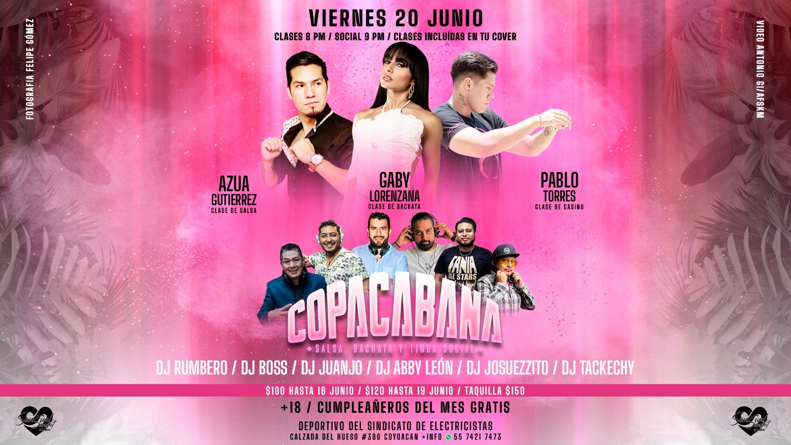 Copacabana salsa, bachata y timba social - junio 🌿🌸