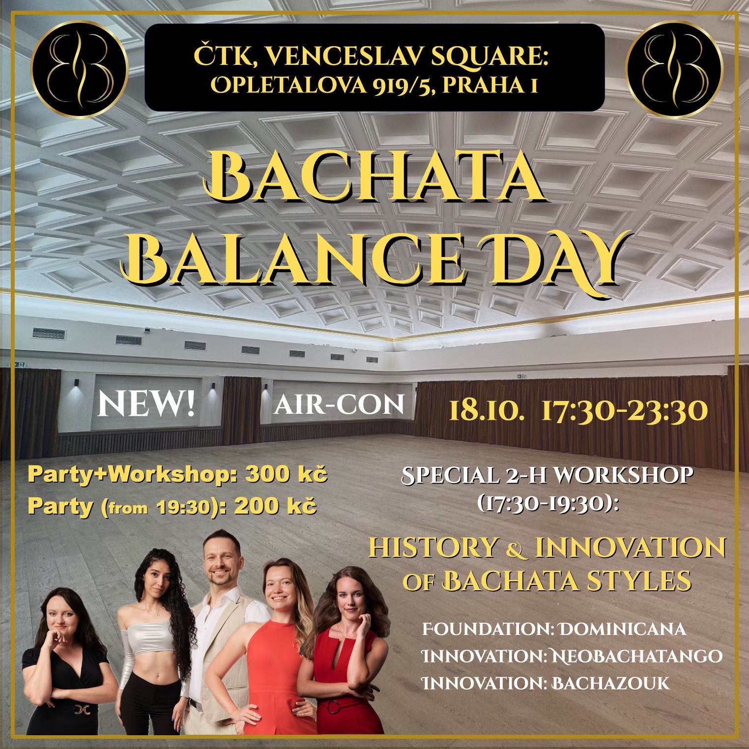 Bachata Balance Day SPECIAL (New venue A C, WS: BachaZouk, BachaNeoTango, Dominicana)