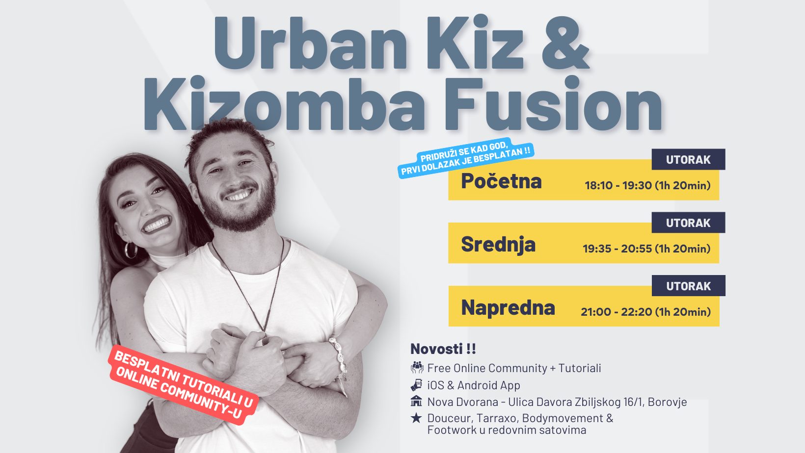 Urban Kiz Kizomba Fusion - Upisi Siječanj