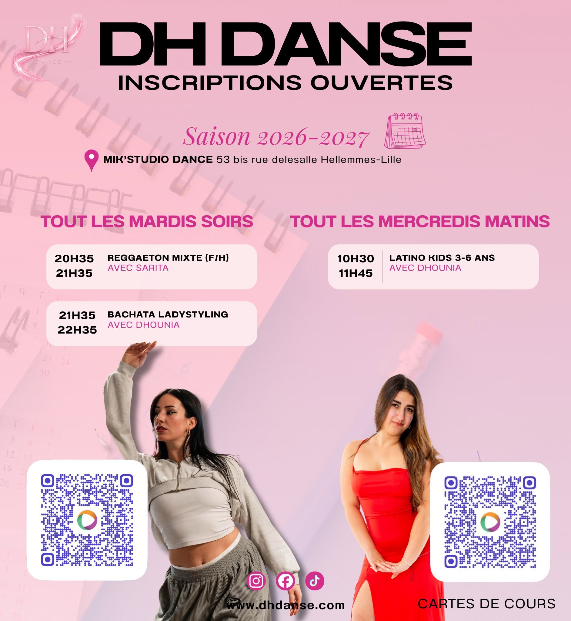 🎀 Cours réguliers Reggaeton Mixte et Bachata Ladystyling by DH DANSE 🎀