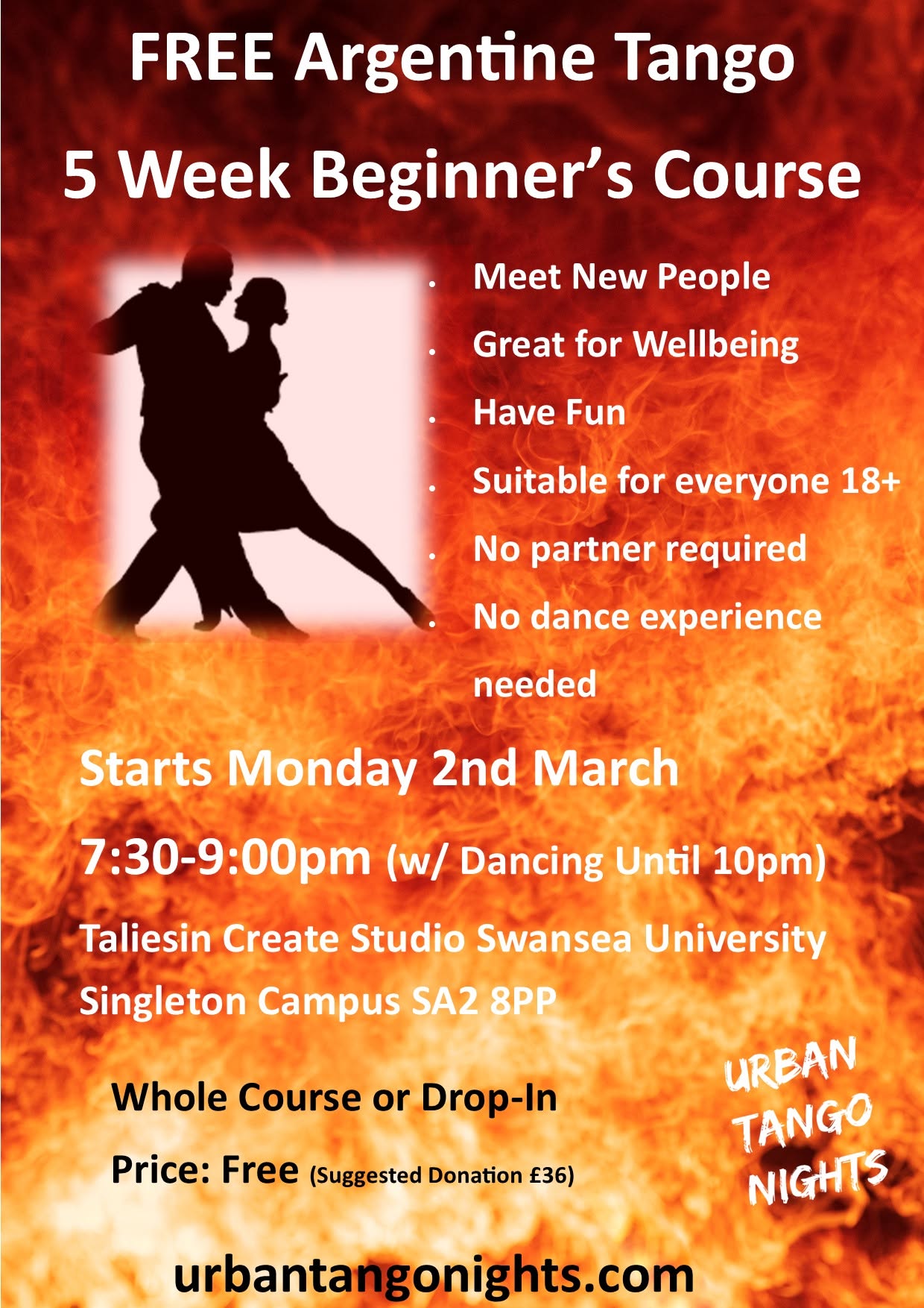 Free Argentine Tango 5 Week Beginner's Course