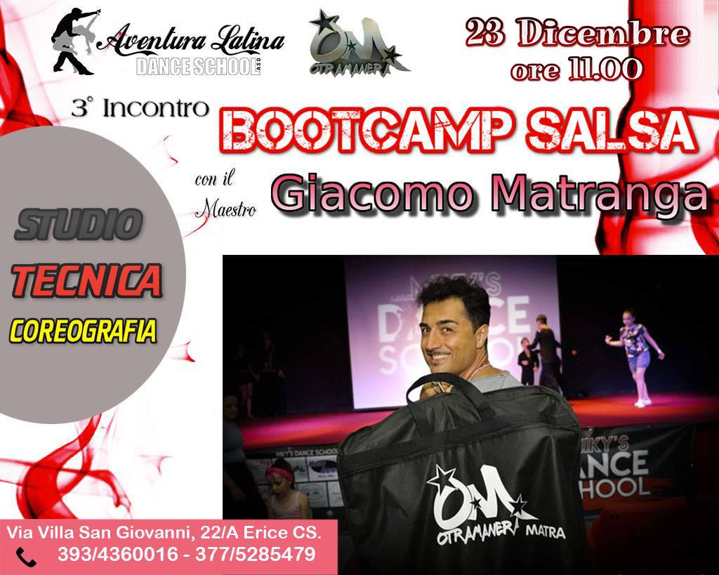 3° Incontro BootCamp Salsa con Giacomo Matranga