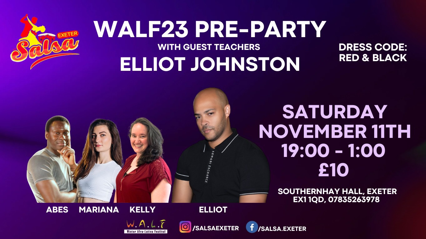 WALF23 SBK pre-party with ELLIOT JOHNSTON