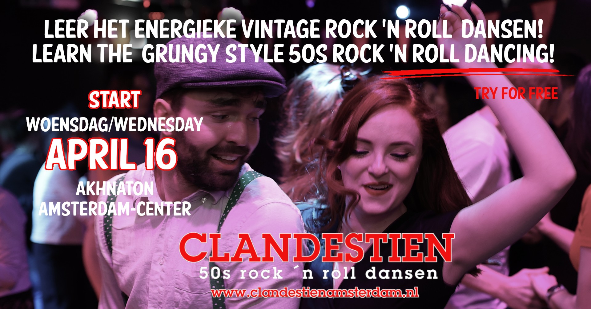 Start Vintage 50's rock 'n roll boogie dansen dancing