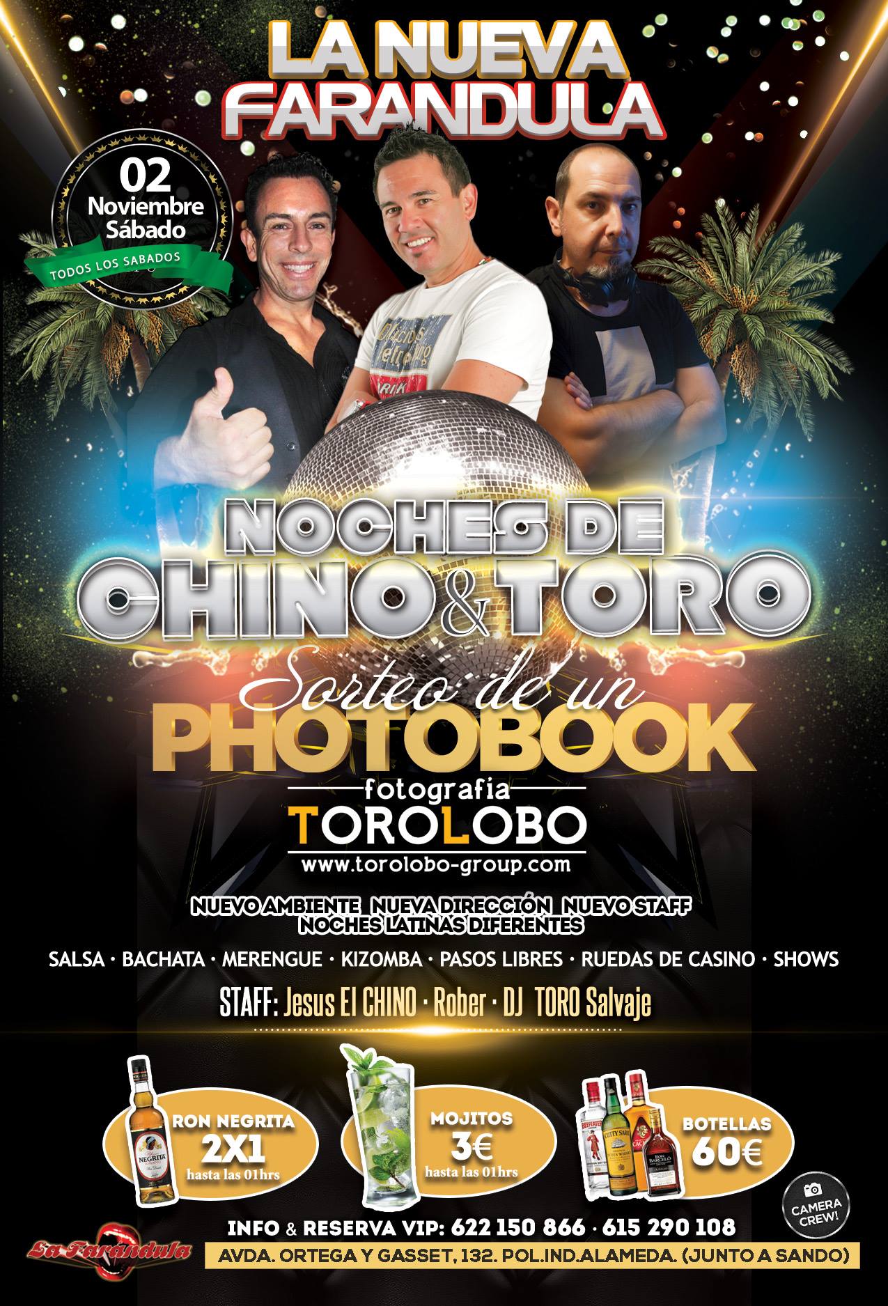 NOCHES DE CHINO & TORO LA NUEVA FARANDULA Sábado 02 Noviembre