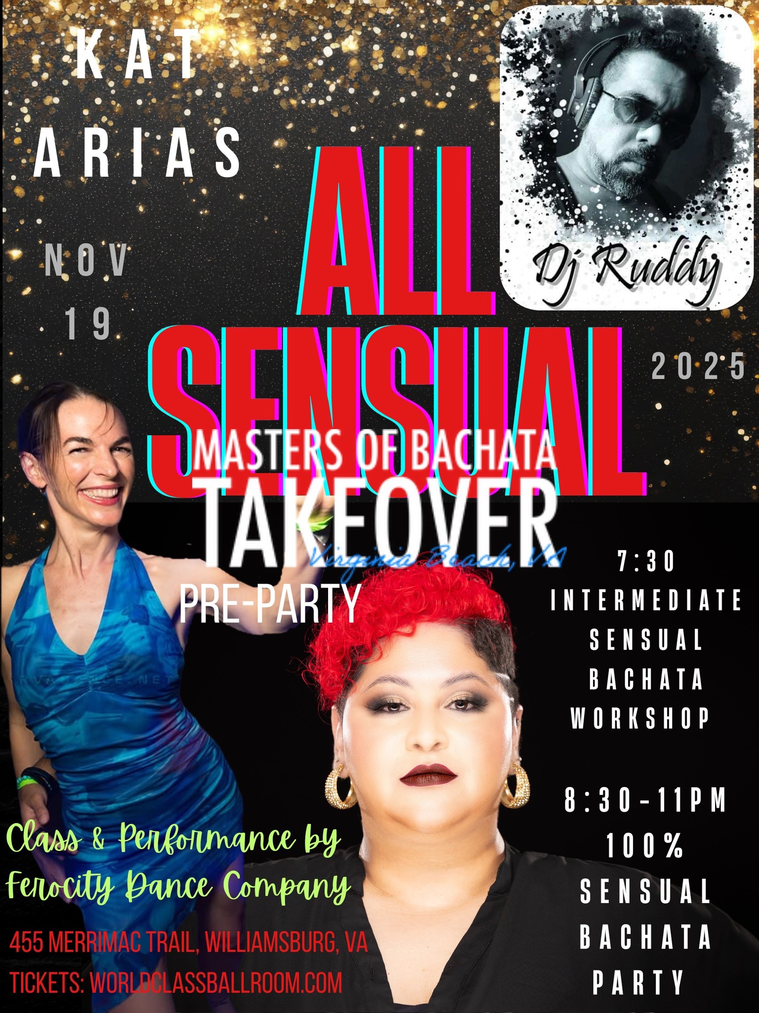 ALL SENSUAL Masters of Bachata Takeover Pre-Party (Nov 19)