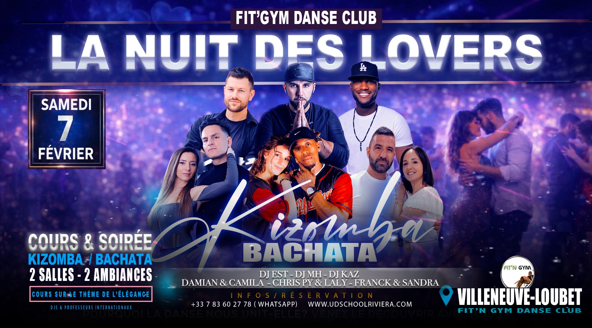 Cours et soirée des lovers - Kizomba Bachata