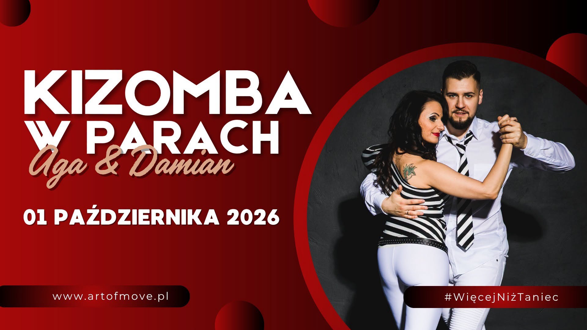Kizomba dla początkujących zajęcia regularne 01.10 Art of Move