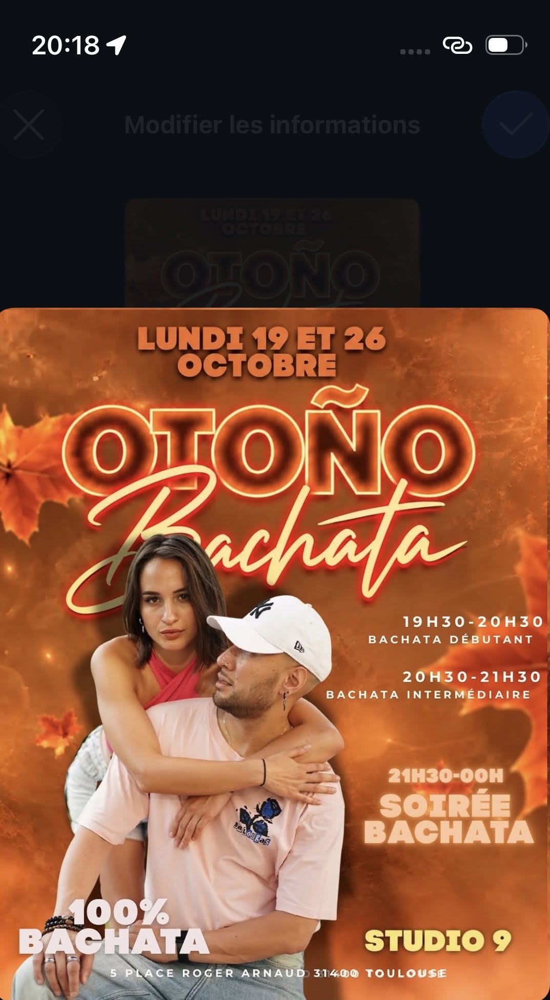 OTONO BACHATA LUNDI 19 et 26 octobre