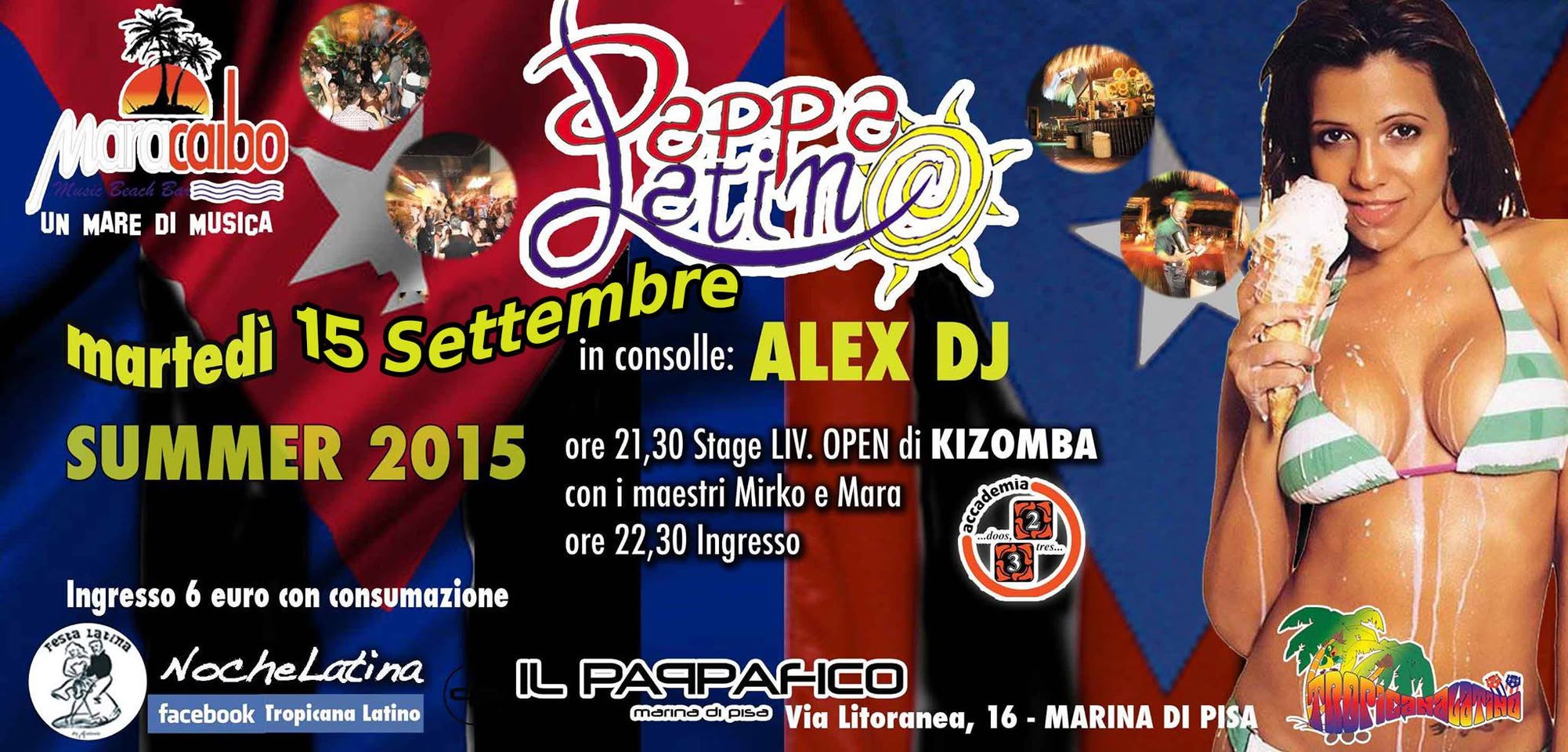 Il martedì è PAPPALATINO Martedì 15 Settembre - Cena e gran Fiesta - Ultima Noche