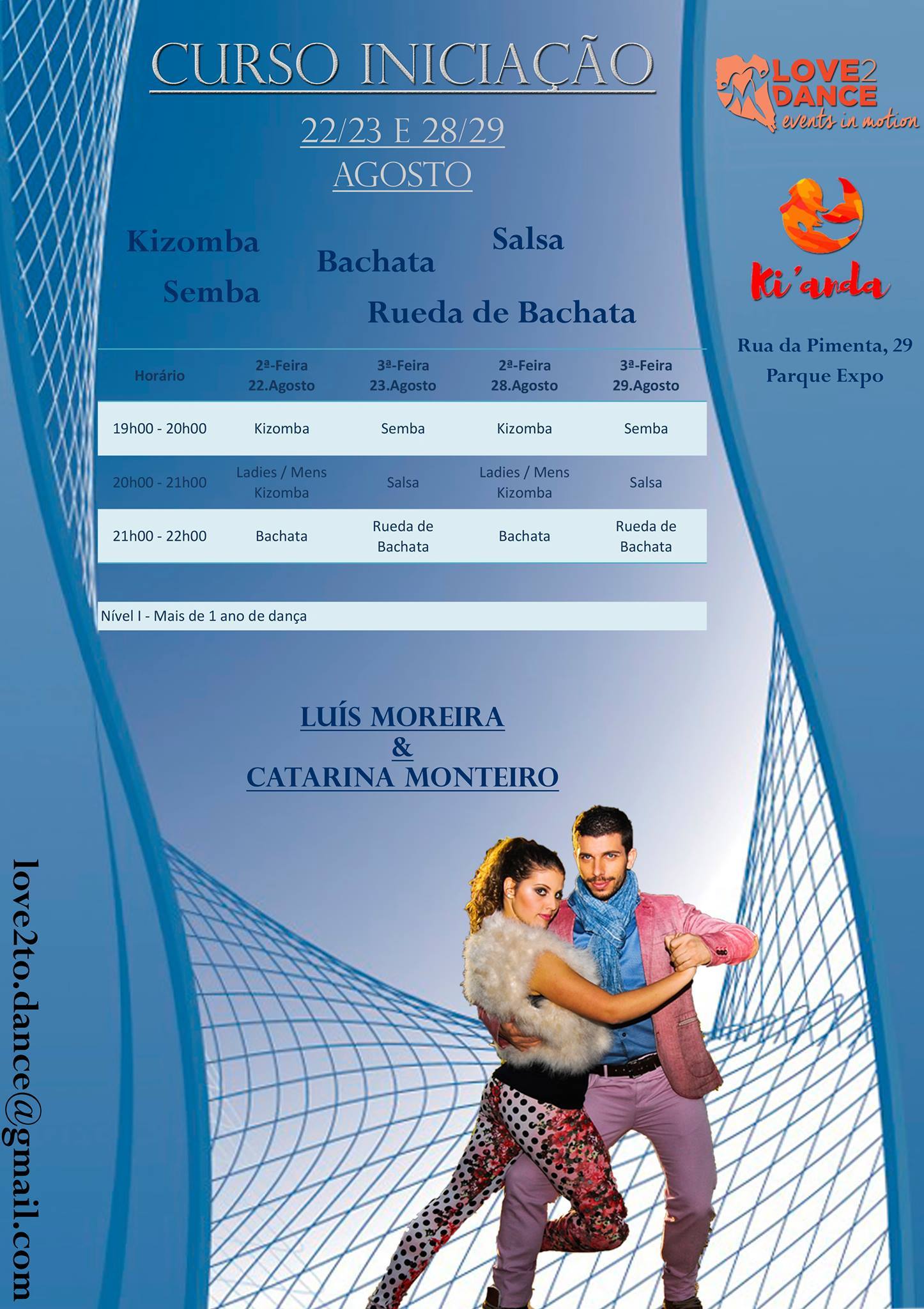 Curso de Iniciação Verão 2016 - Luís & Catarina - Love2Dance