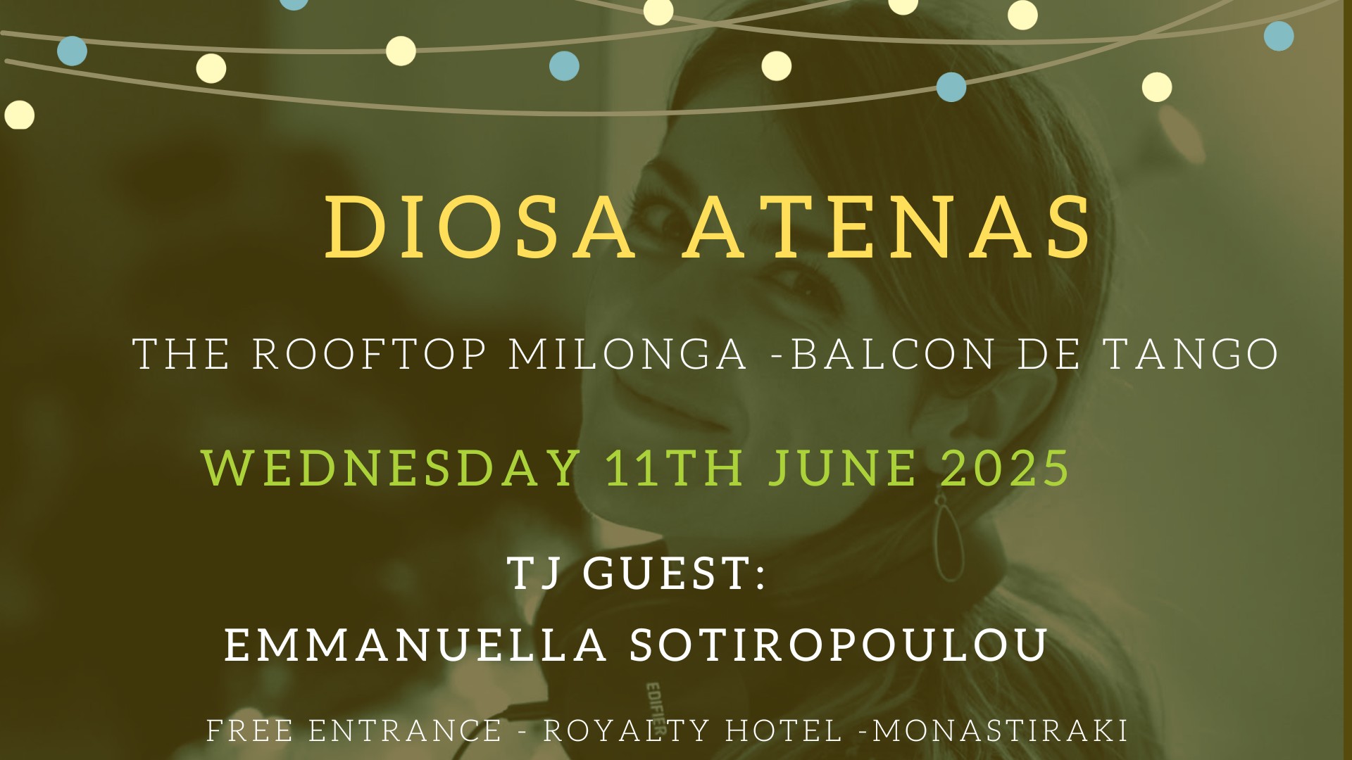Diosa Atenas - Rooftop milonga Full moon edition