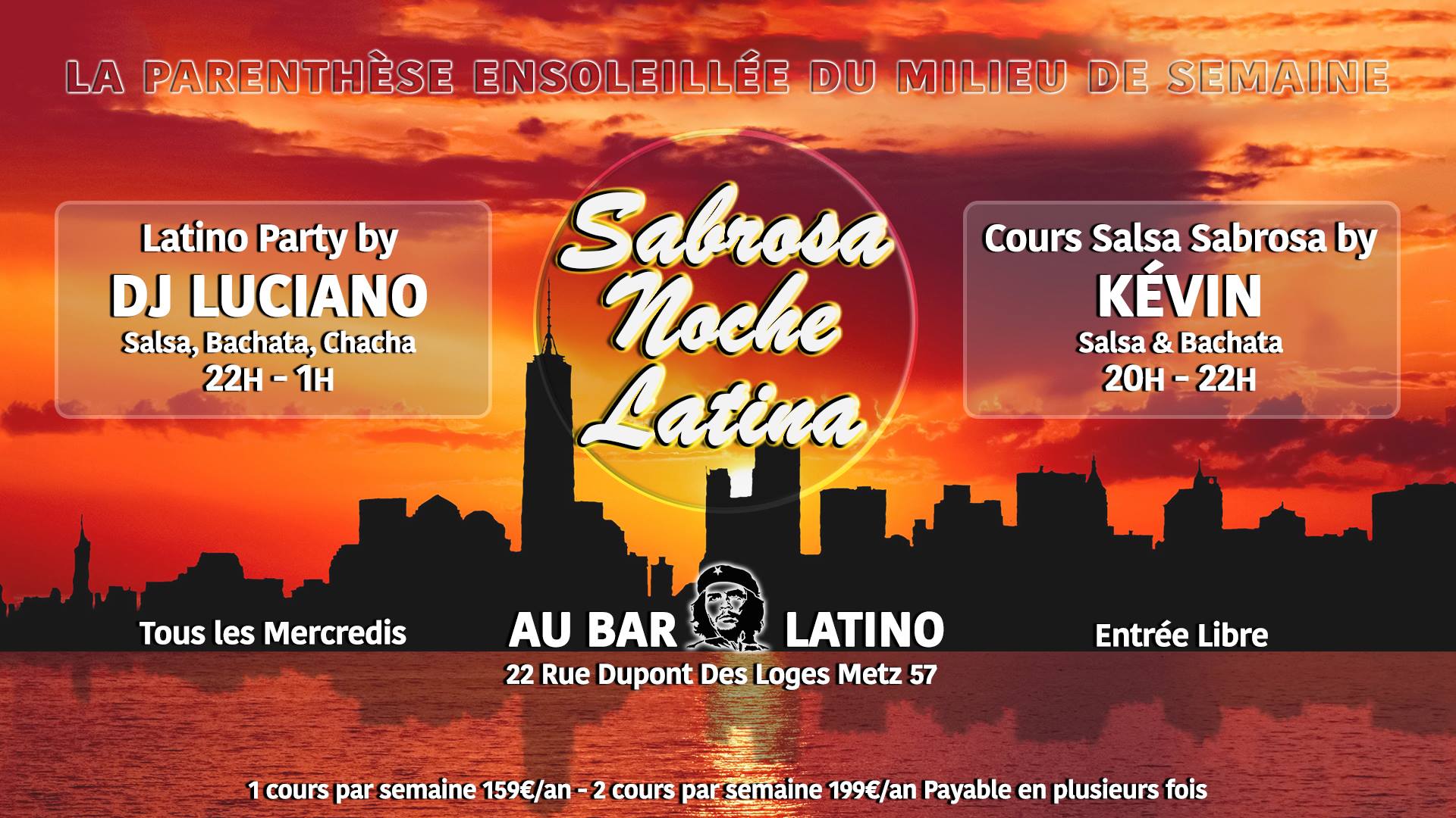 Sabrosa Noche Latina - Soirée by DJ Choups + Cours By Kévin