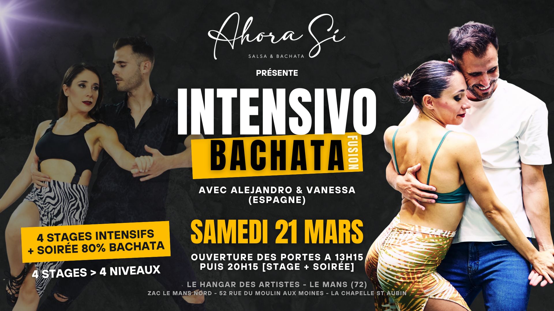 INTENSIVO BACHATA STAGES & SOIREE Ahora Si Le Mans