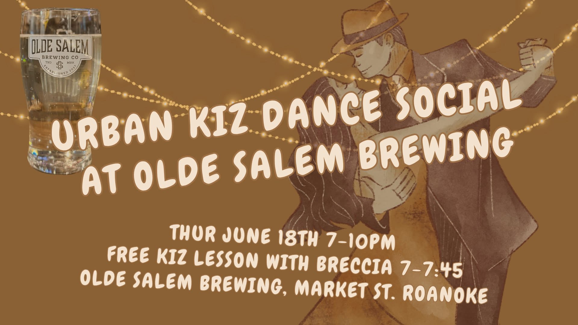 Urban Kiz Dance Social at Olde Salem Brewing - Downtown