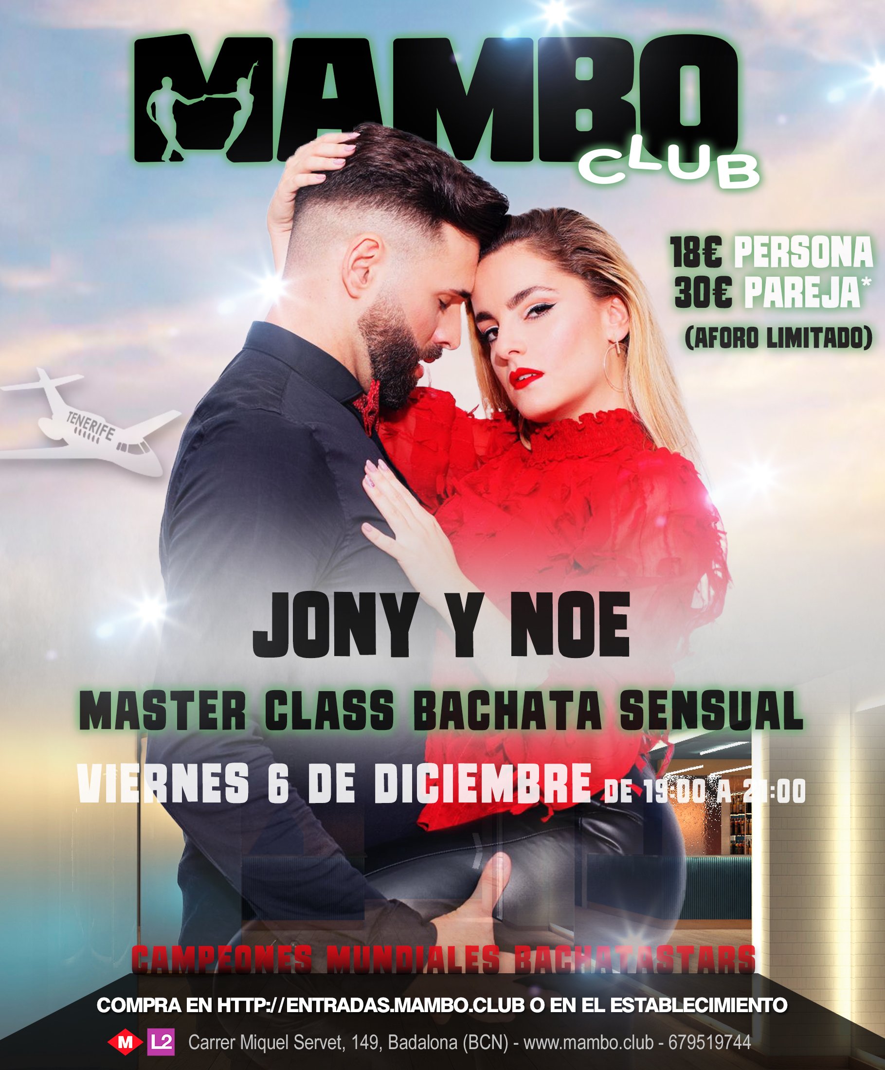 Bachata Master Class Jony and Noe in Badalona - 6 December 2019