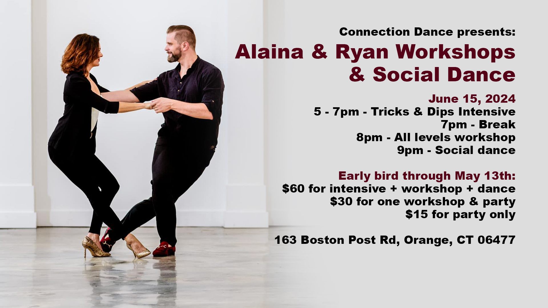 Alaina Rogozhin & Ryan Pflumm Workshops & Social