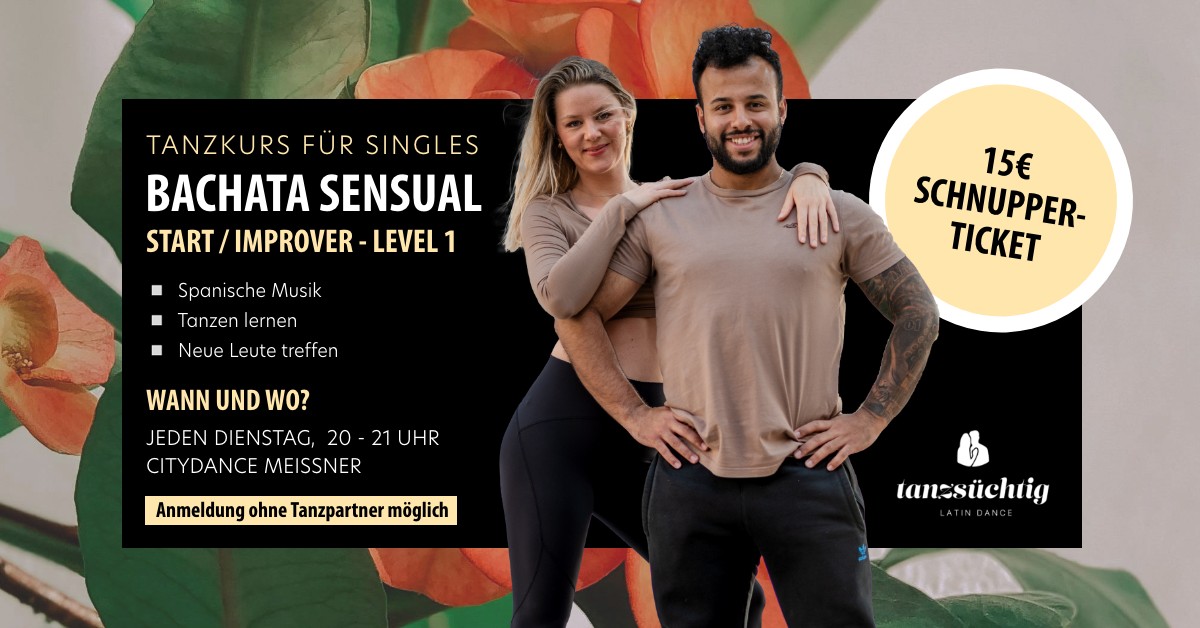 Bachata Sensual IMPROVER 2 - Tanzkurs für Singles