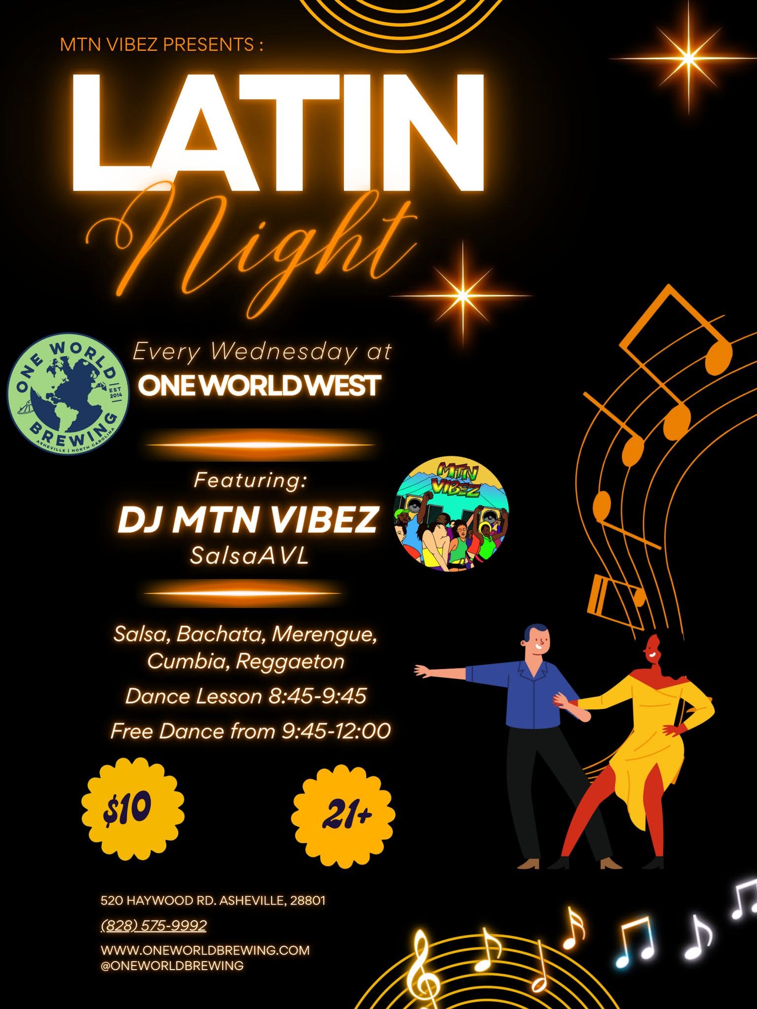 Latin Dance Night Wednesdays