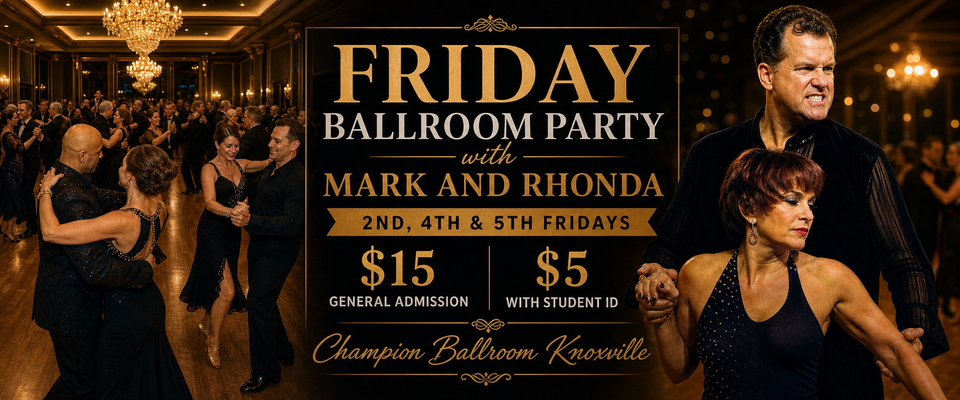 2nd, 4th & 5th Friday Ballroom Party with Mark and Rhonda Knoxville, TN