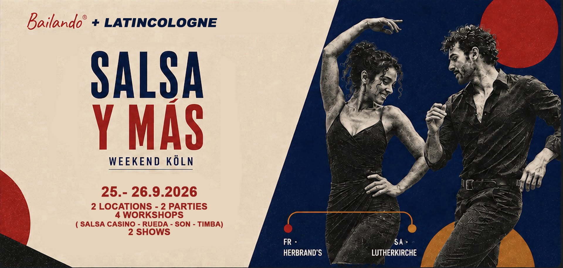 Salsa y mas Weekend - Fr. 25. + Sa. 26.9.2026 !