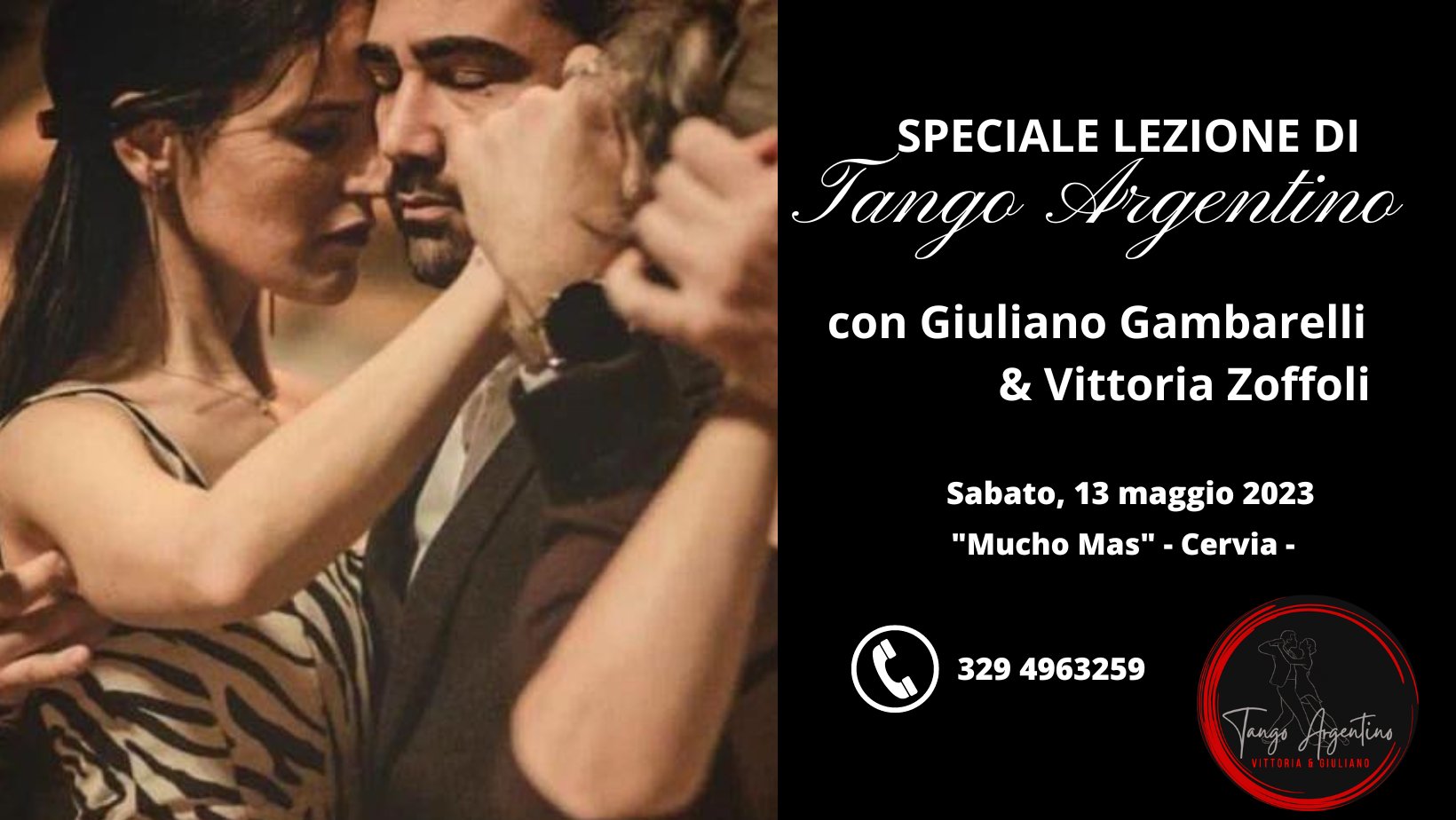 Speciale Lezione di Tango al "Mucho Mas" a Cervia