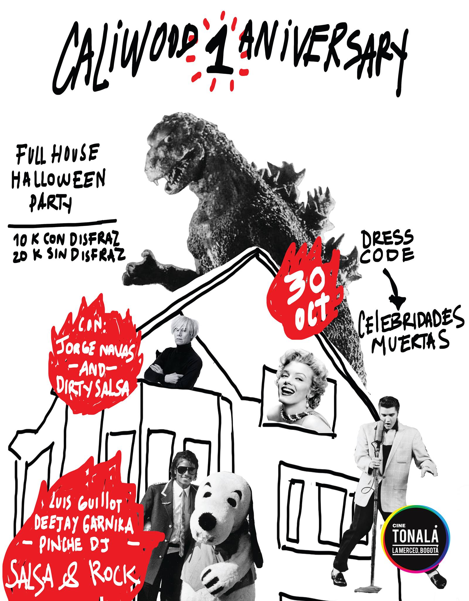 Halloween Caliwood 1 Aniversario Celebridades Muertas
