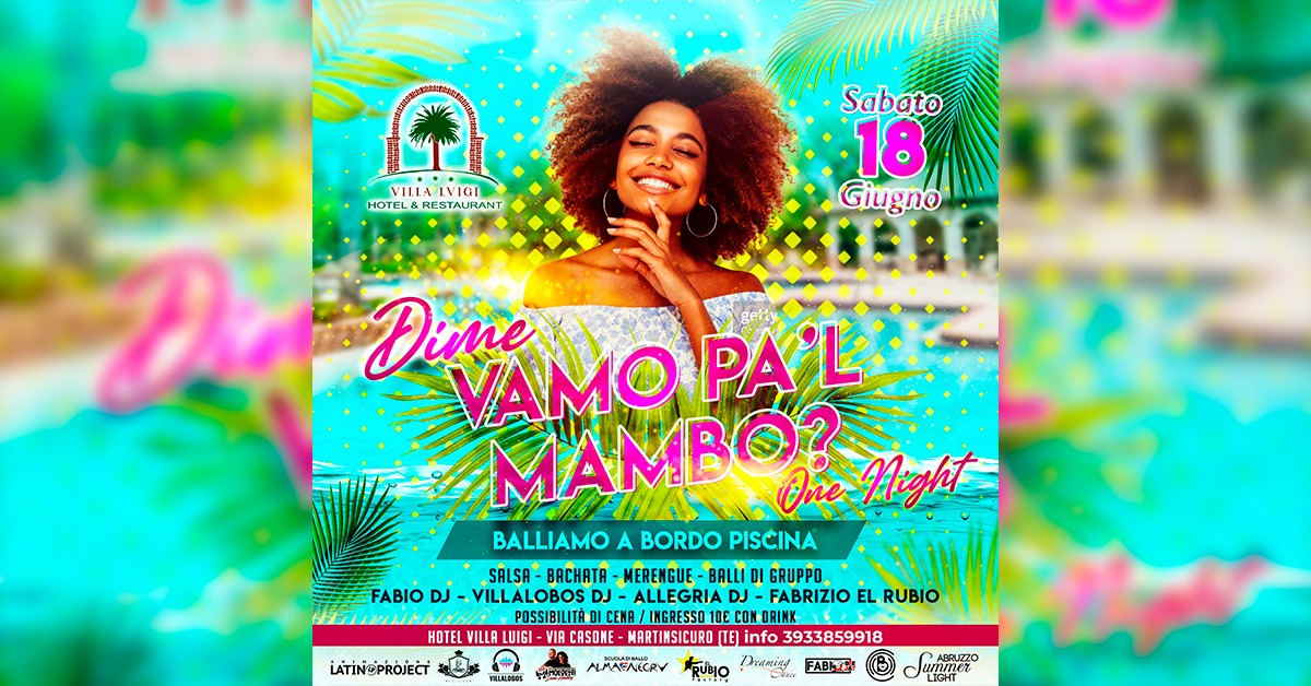 Dime VAMO PA'L MAMBO?