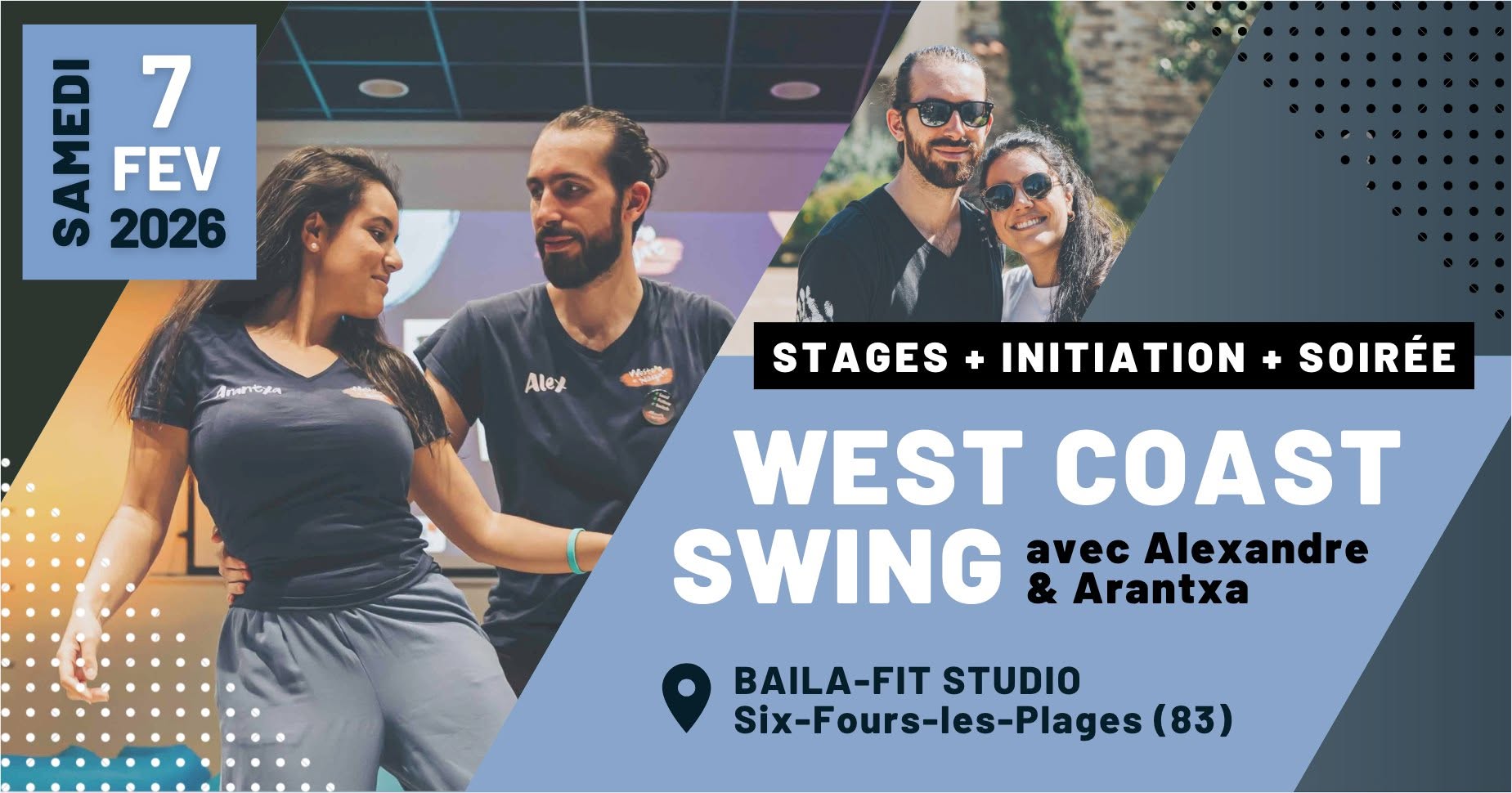 Stages + Initiation + Soirée 100% West Coast Swing