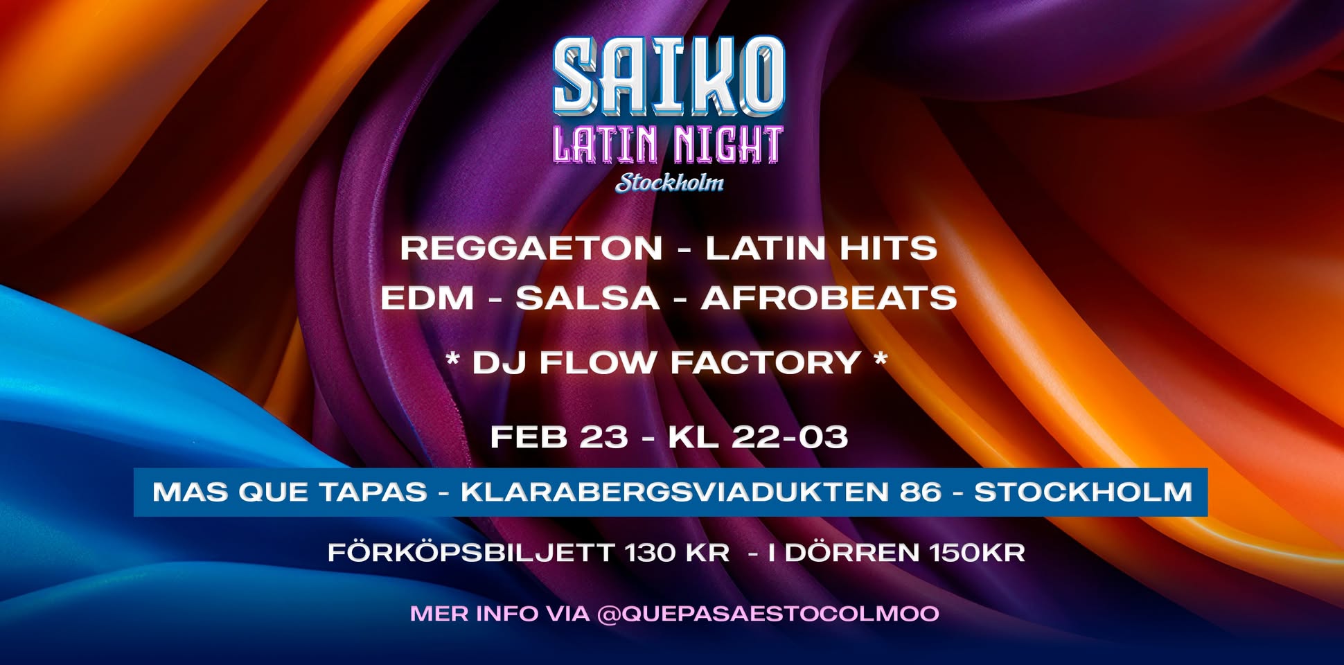 Saiko - Latin Night - Fredag 23 Feb