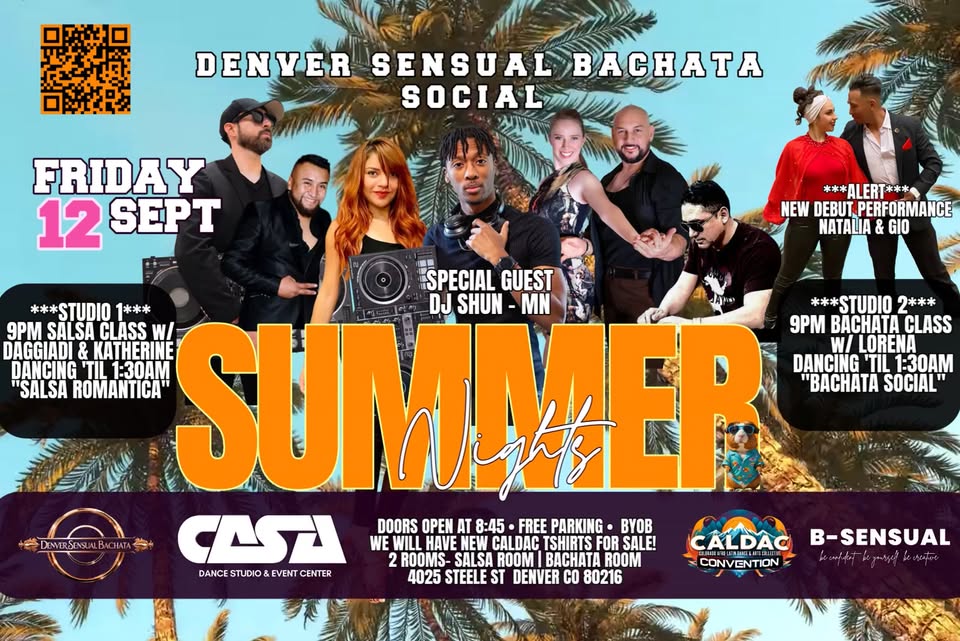 D.S.B Social SEPT 12 2Rooms Bachata Room & Salsa Room