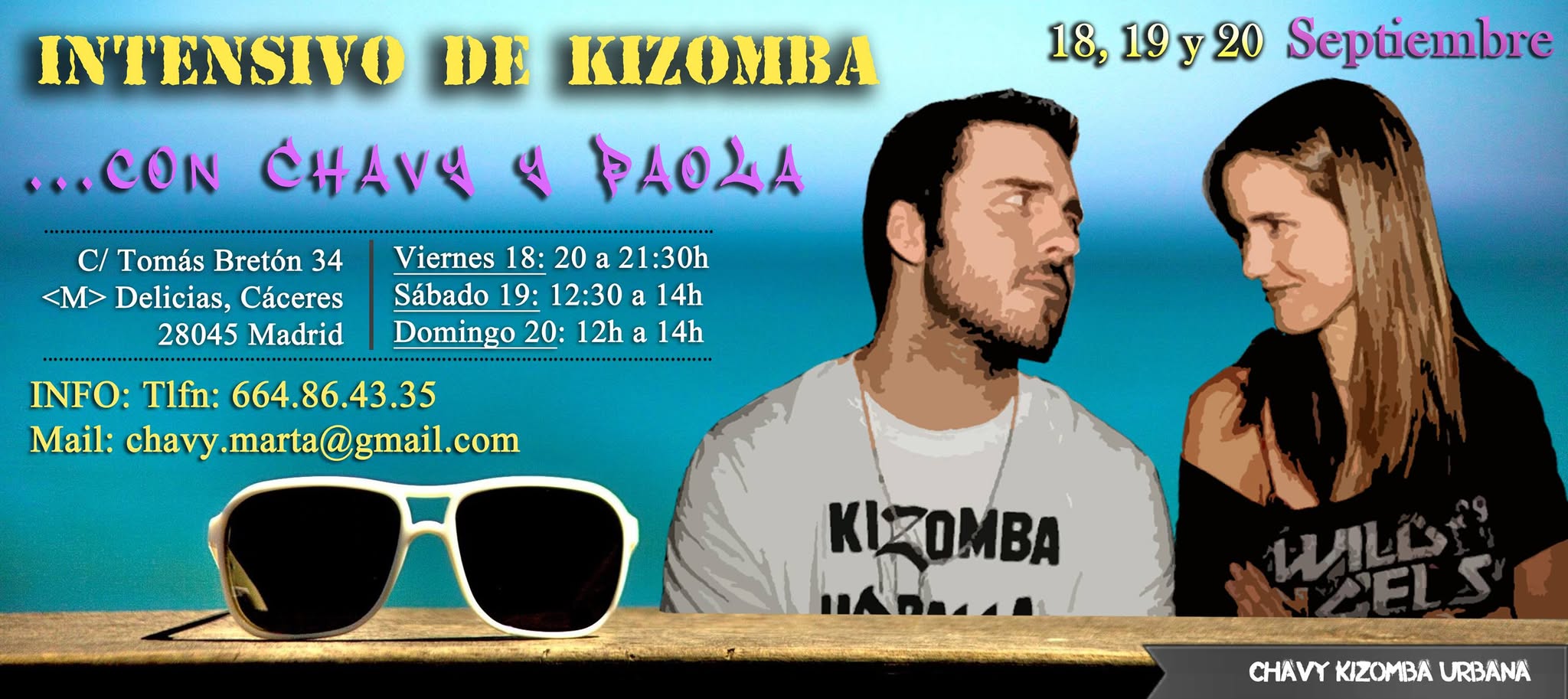 Intensivo de Kizomba II con Chavy y Paola (Septiembre)