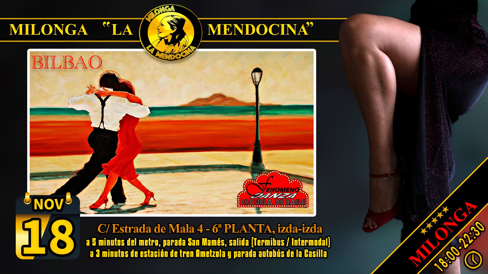 Milonga La Mendocina 18 de Noviembre 2023
