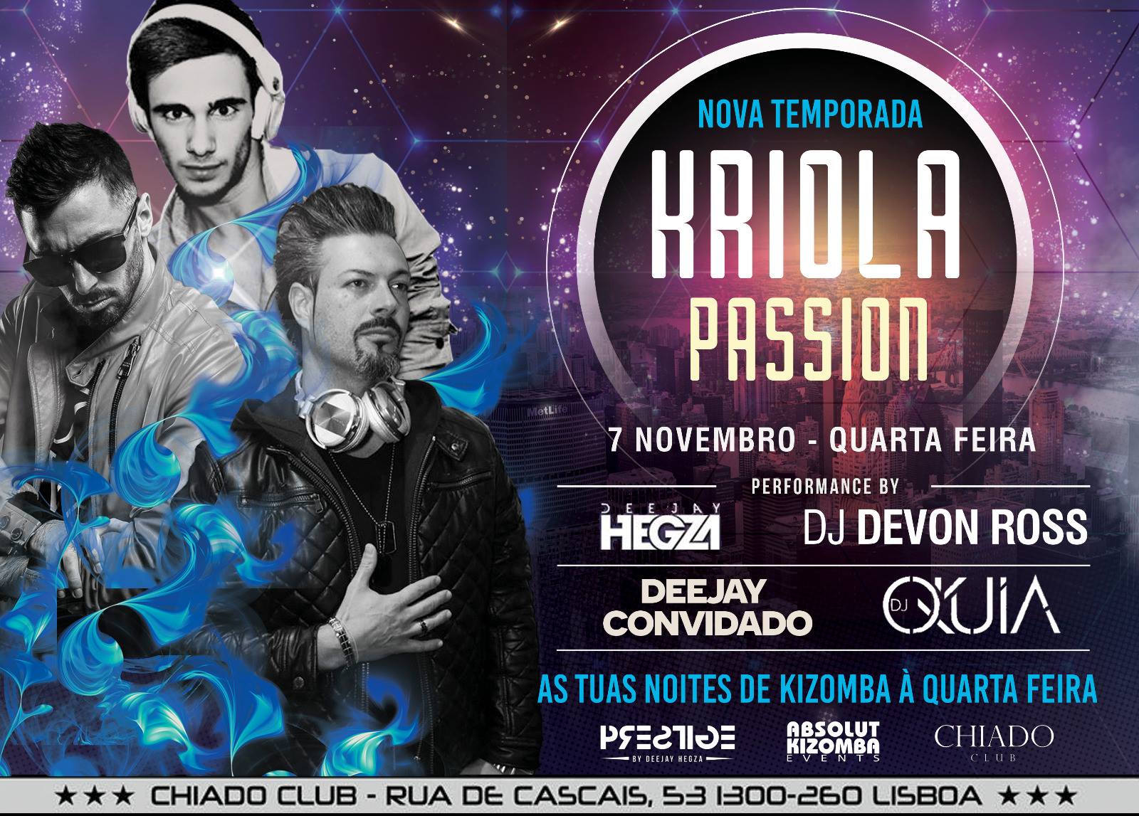 Kriola Passion • Quarta Feira • Chiado Club