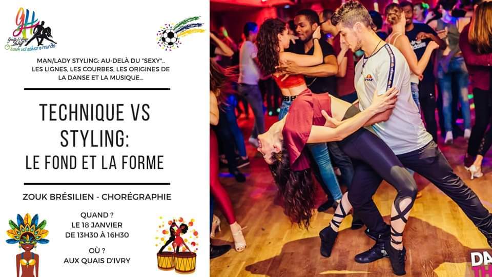 Stage Zouk Brésilien Technique VS Styling: le fond & la forme