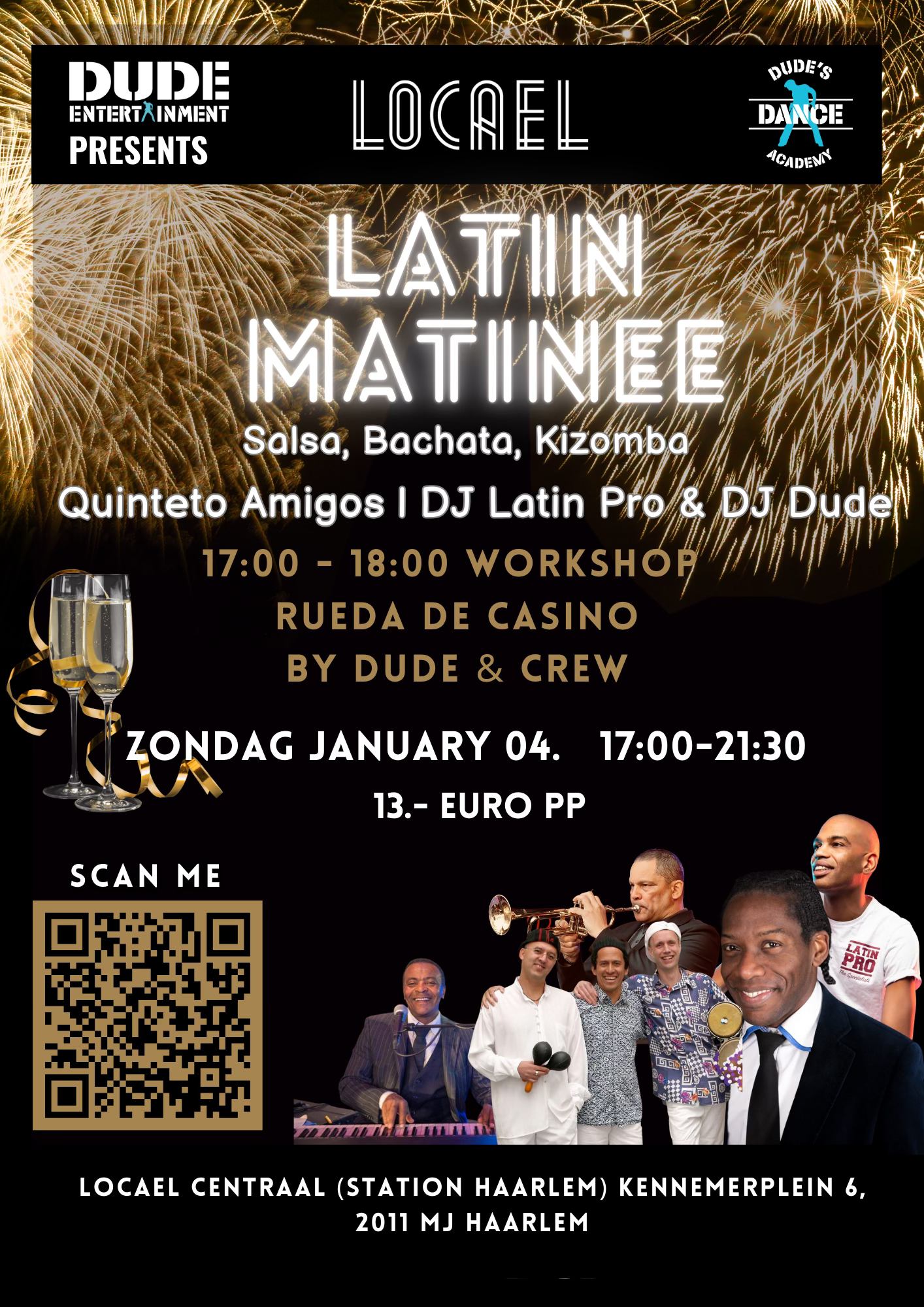 Latin Matinee met Live Cuban Band @The Haarlem Station Locael Centraal Met 2 zalen