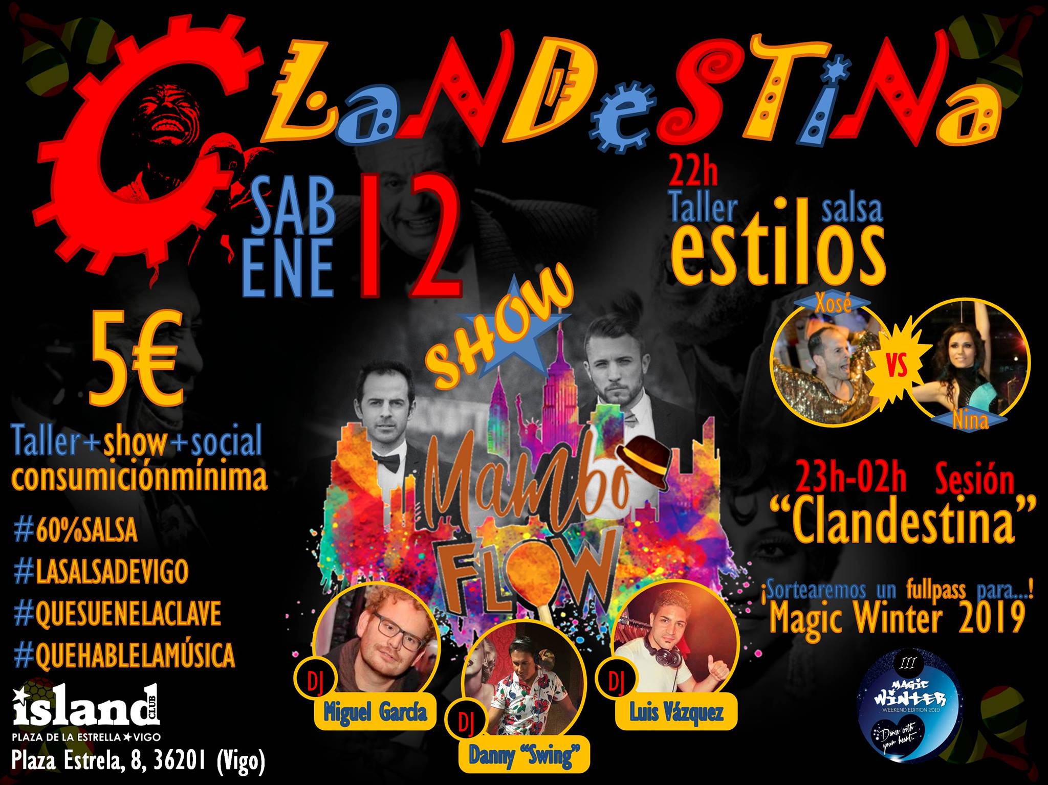 Clandestina V 2.0 - Taller, Social y SHOW MamboFlow