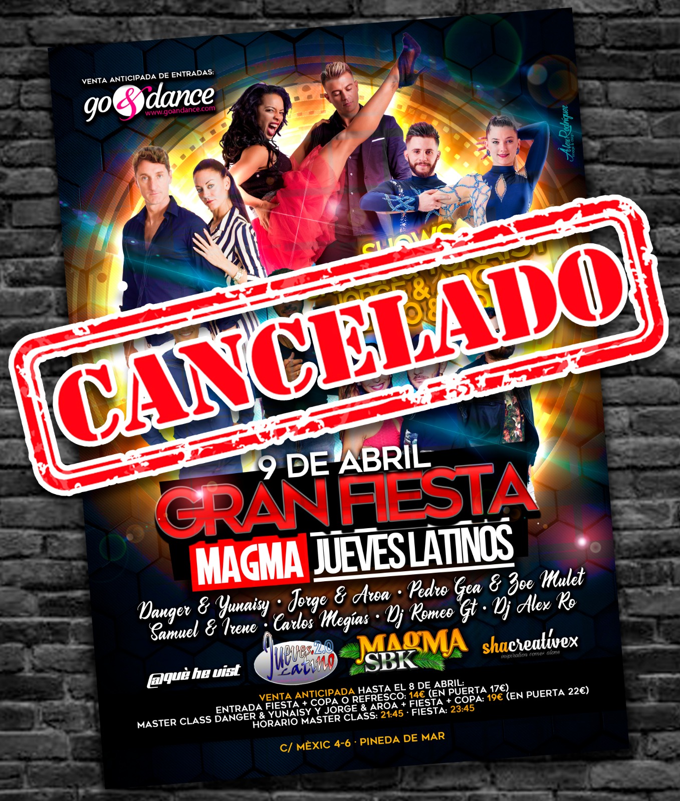 ¡Gran fiesta Magma Jueves Latinos!