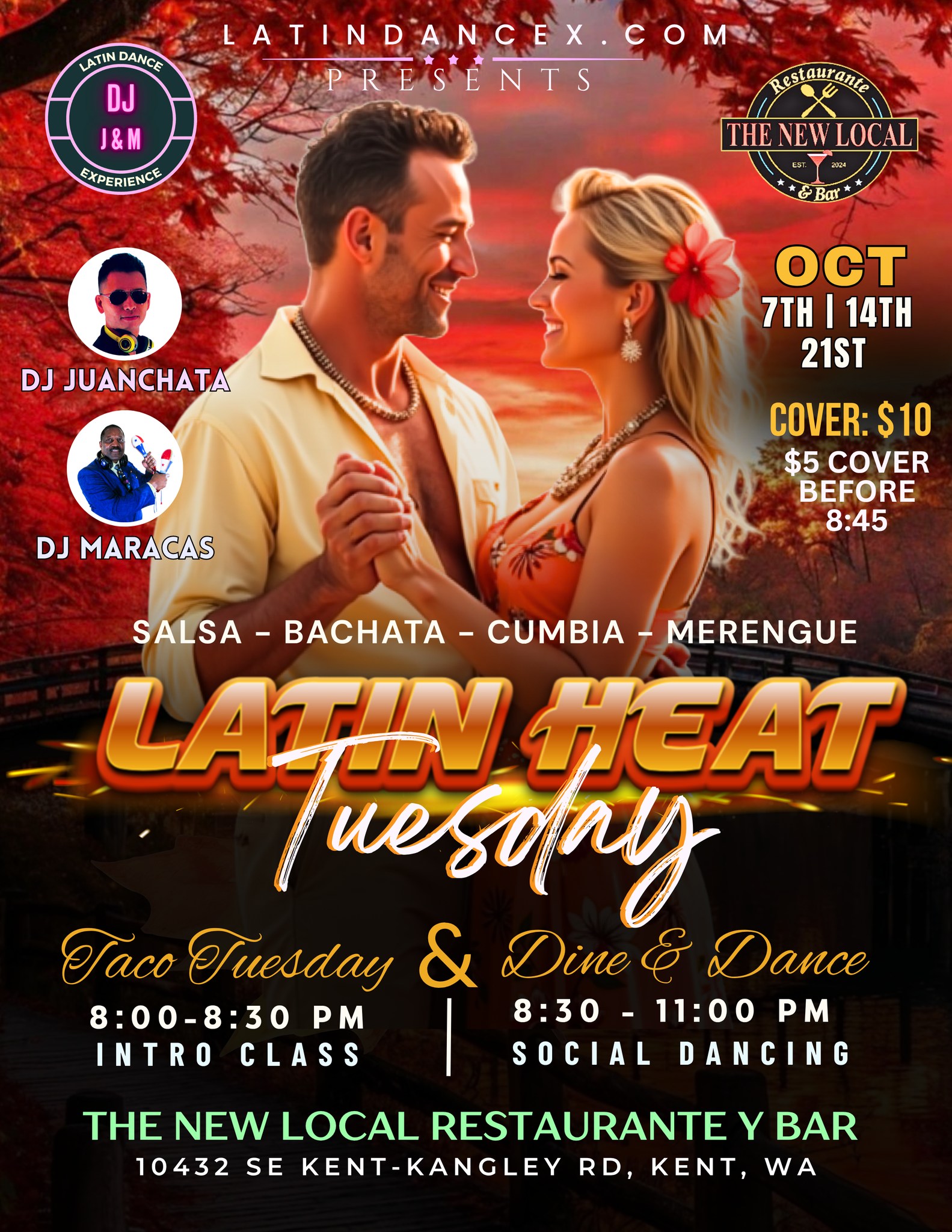Latin Heat Tuesday + Taco Tuesday Dine & Dance