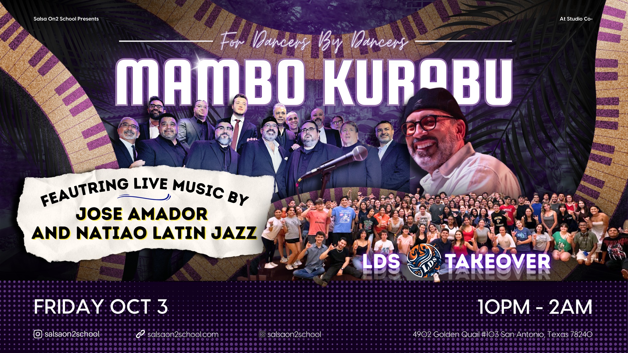 Salsa & Bachata Social: LIVE MUSIC from JOSE AMADOR AND NATIAO LATIN JAZZ