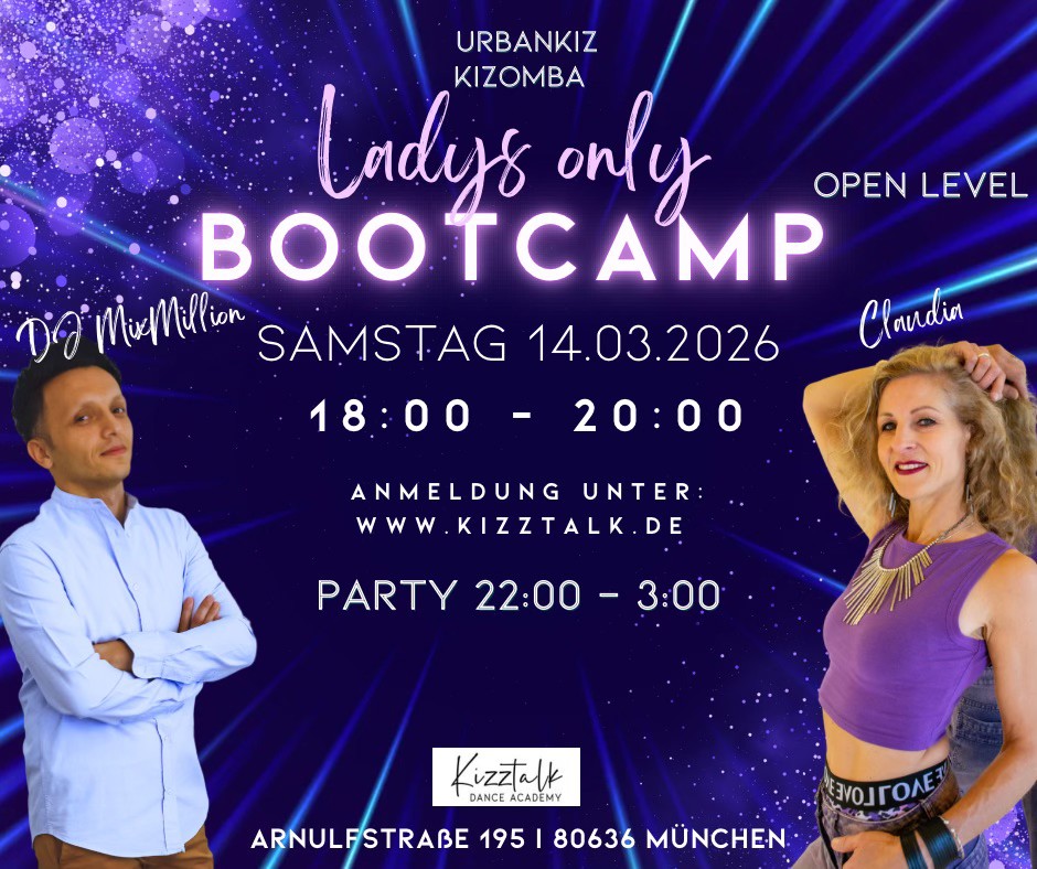 Ladys Only Bootcamp- UrbanKiz Kizomba mit Party