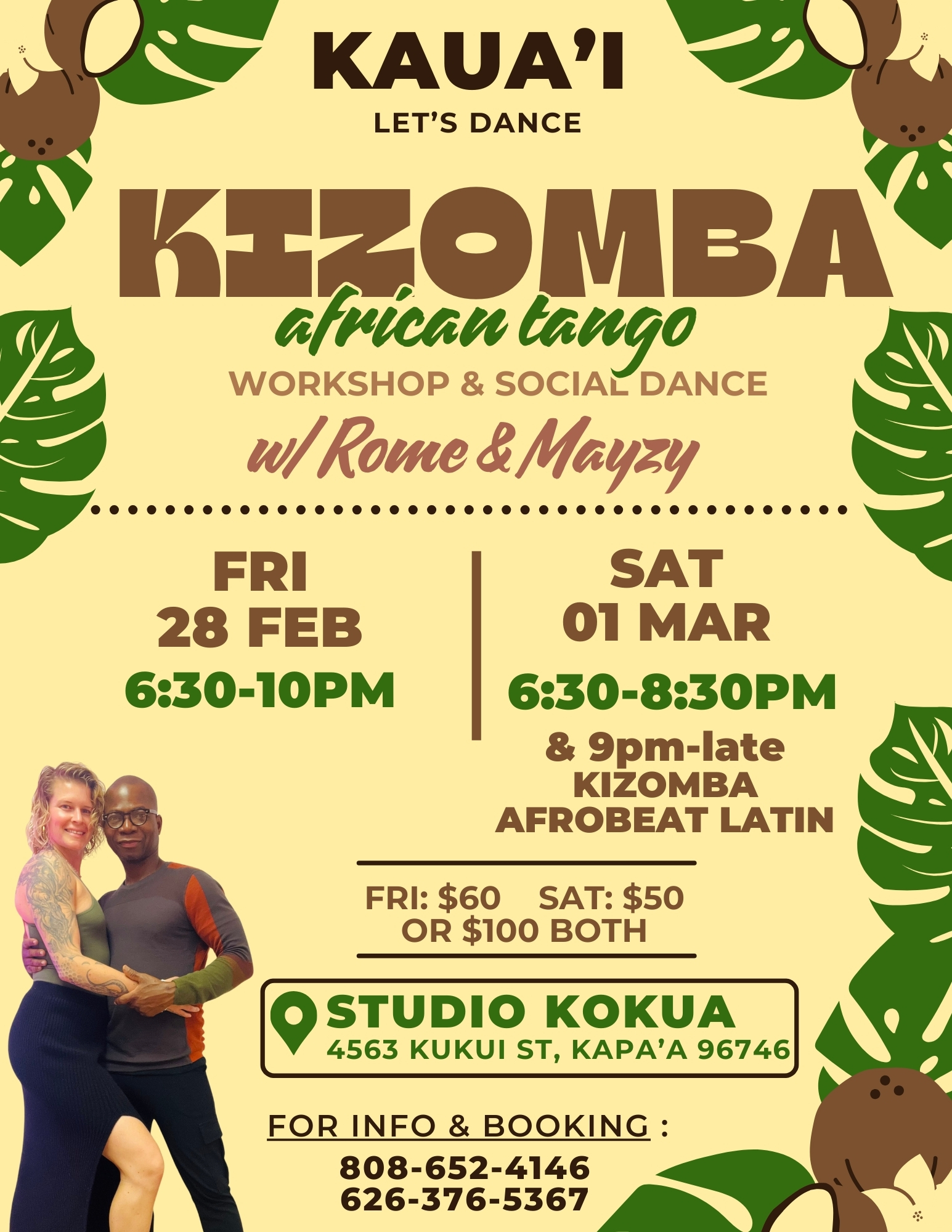 Kaua'i Kizomba Workshop
