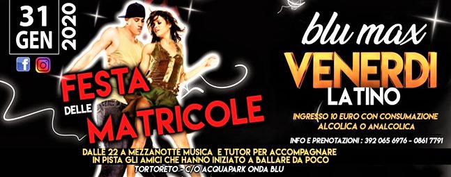 Venerdi 31 Gennaio Latino bluMax 3920656976