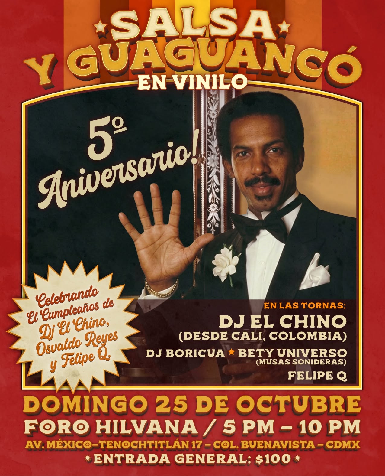 Salsa y Guaguancó en Vinilo, 5 años