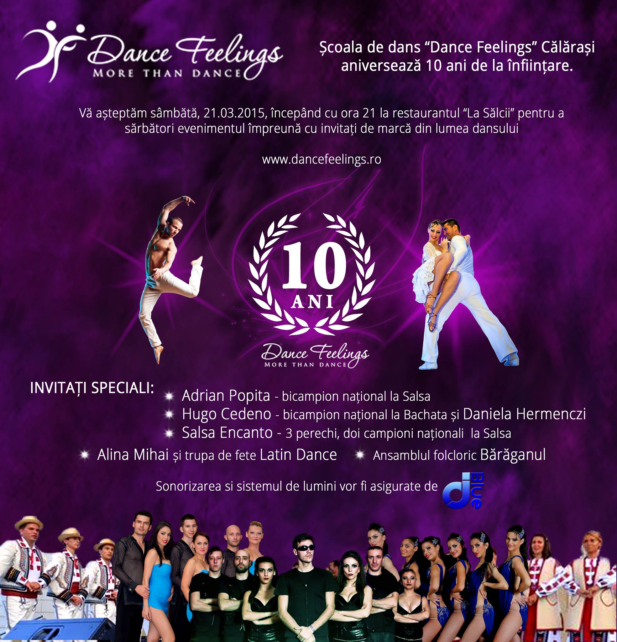 Aniversare 10 ani Dance Feelings - eveniment deschis tuturor doritorilor